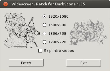 Widescreen patch Darkstone